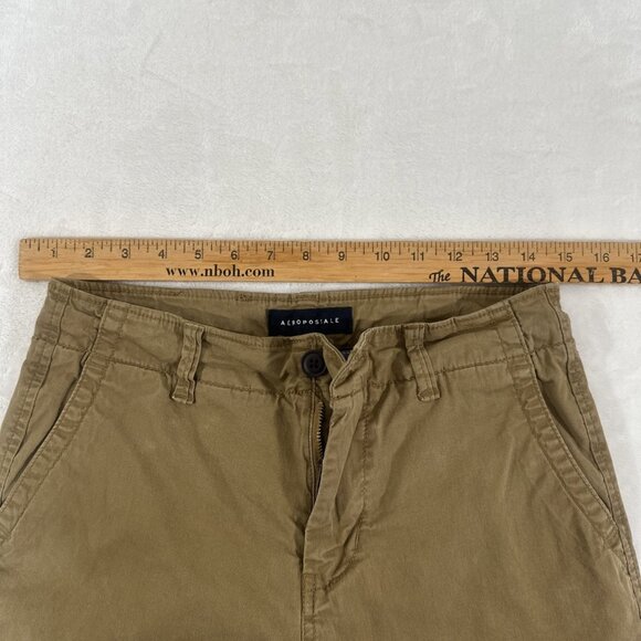 Aeropostale men's next level flex slim tan chino shorts size 27 - Picture 11 of 13